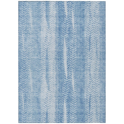 Start2Finish Chantille ACN694 blue 10x14 rug with intricate pattern, soft texture, and durable weave for elegant home decor.