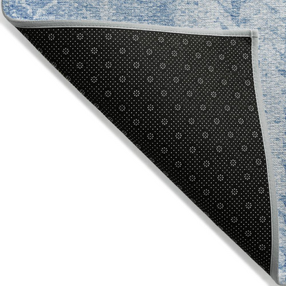 Start2Finish Chantille ACN694 blue rug, 10x14 feet, with intricate pattern and soft texture, perfect for living room or bedroom decor.