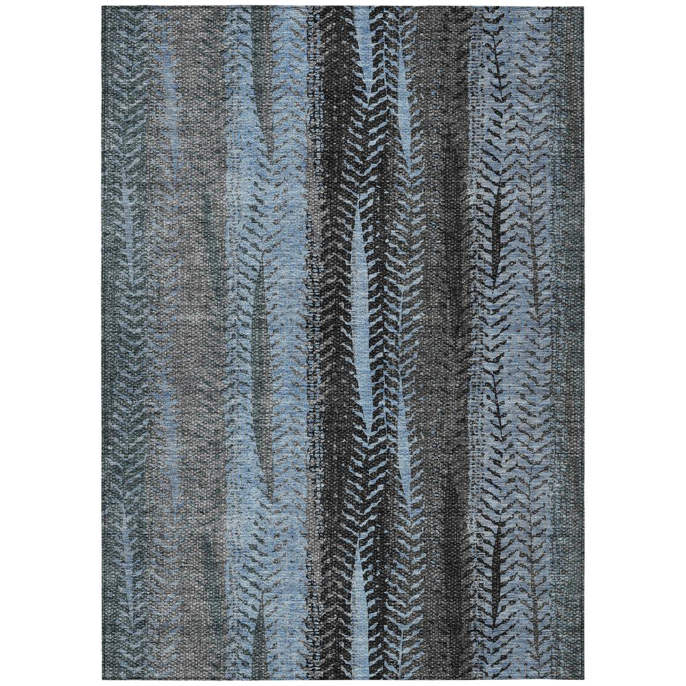 Start2Finish Chantille ACN693 blue 10x14 rug with intricate pattern, soft texture, and vibrant color, ideal for living room decor.