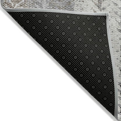 Start2Finish Chantille ACN693 brown 8x10 rug with intricate pattern, soft texture, and plush surface perfect for living rooms or bedrooms.