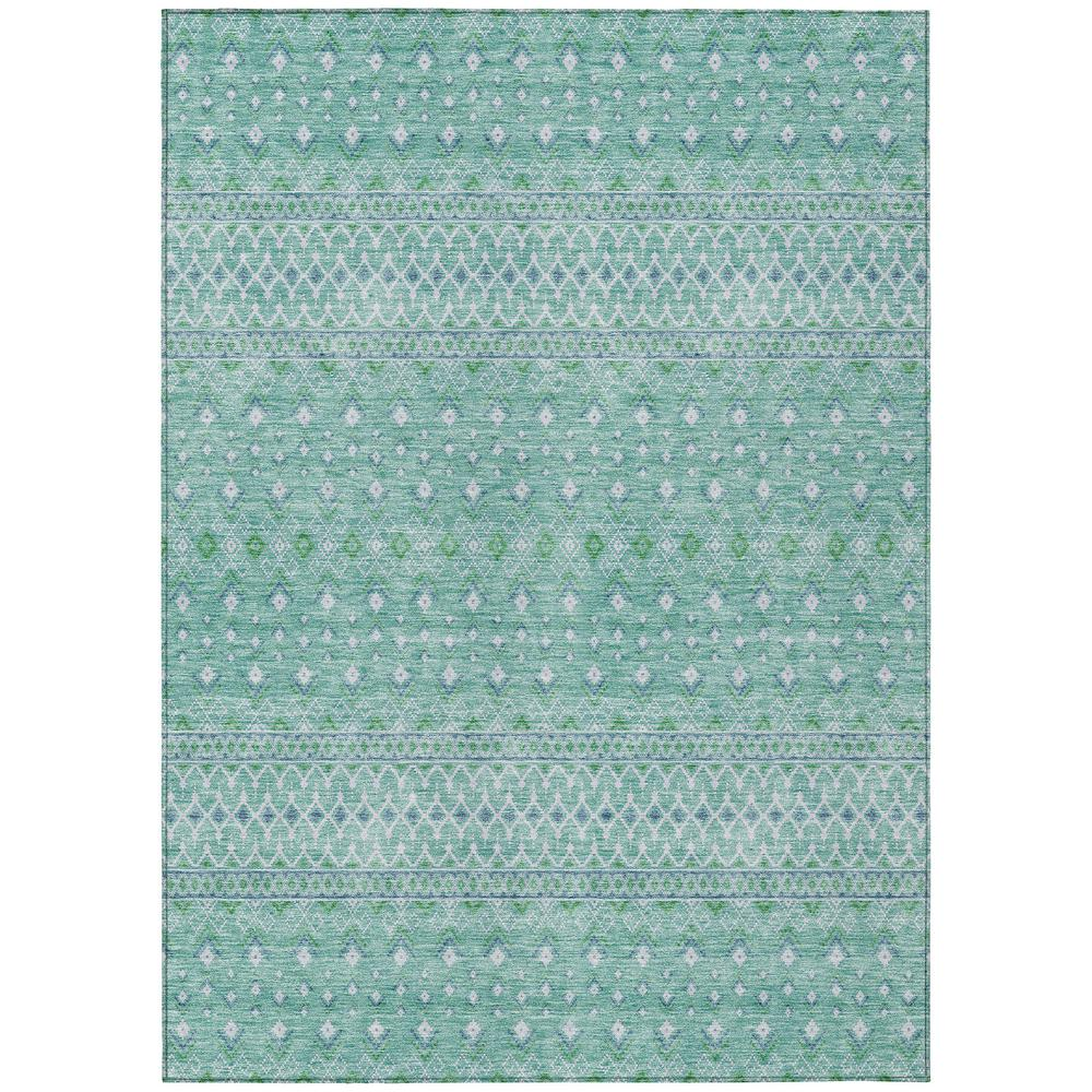 Start2Finish Chantille ACN709 Teal 10x14 rug with intricate pattern and soft texture, perfect for living room or bedroom decor.