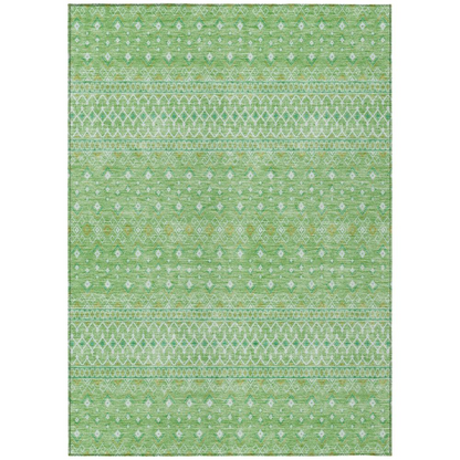 Start2Finish Chantille ACN709 green 10x14 rug with intricate pattern and plush texture, perfect for living room or bedroom decor.