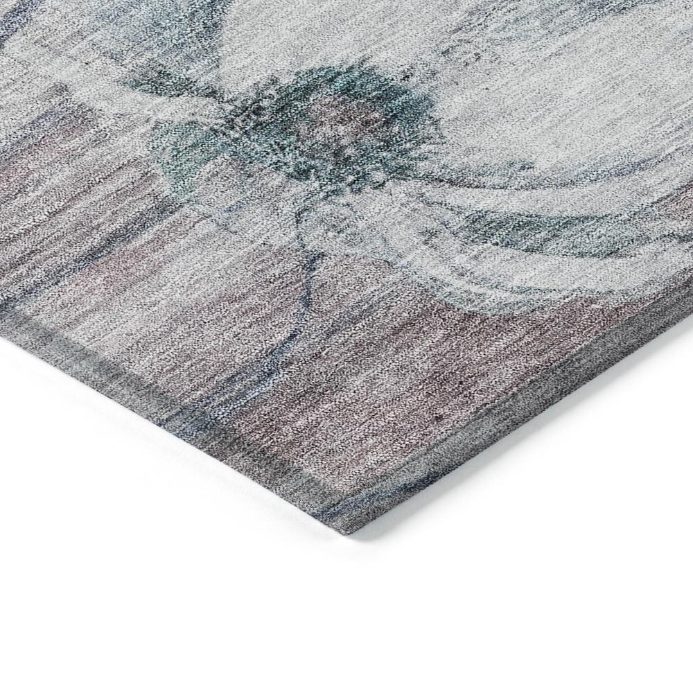 Start2Finish Chantille ACN712 teal 8x10 rug with intricate pattern and soft texture, showcasing vibrant color and detailed design.