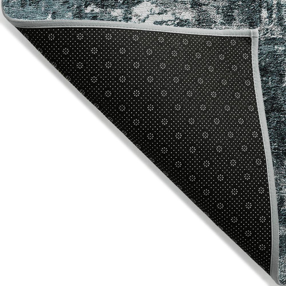 Start2Finish Chantille ACN718 teal 10x14 rug with intricate pattern, showcasing soft fiber texture and vibrant color.