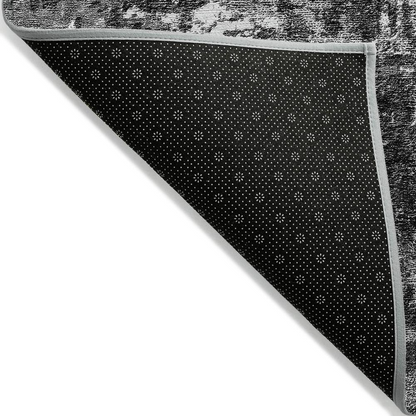 Start2Finish Chantille ACN718 gray 9x12 rug with intricate pattern, soft texture, and modern design suitable for living rooms or bedrooms.