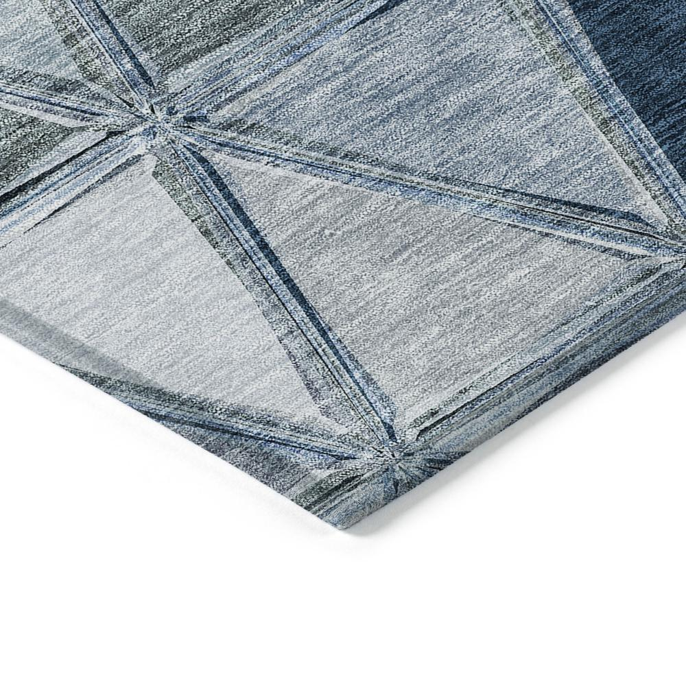 Start2Finish Chantille ACN722 blue 5x7.6 rug with intricate pattern and soft texture, ideal for living room or bedroom decor.