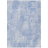 Start2Finish Chantille ACN725 blue 5x7.6 rug with intricate floral pattern and plush texture, ideal for living room or bedroom decor.