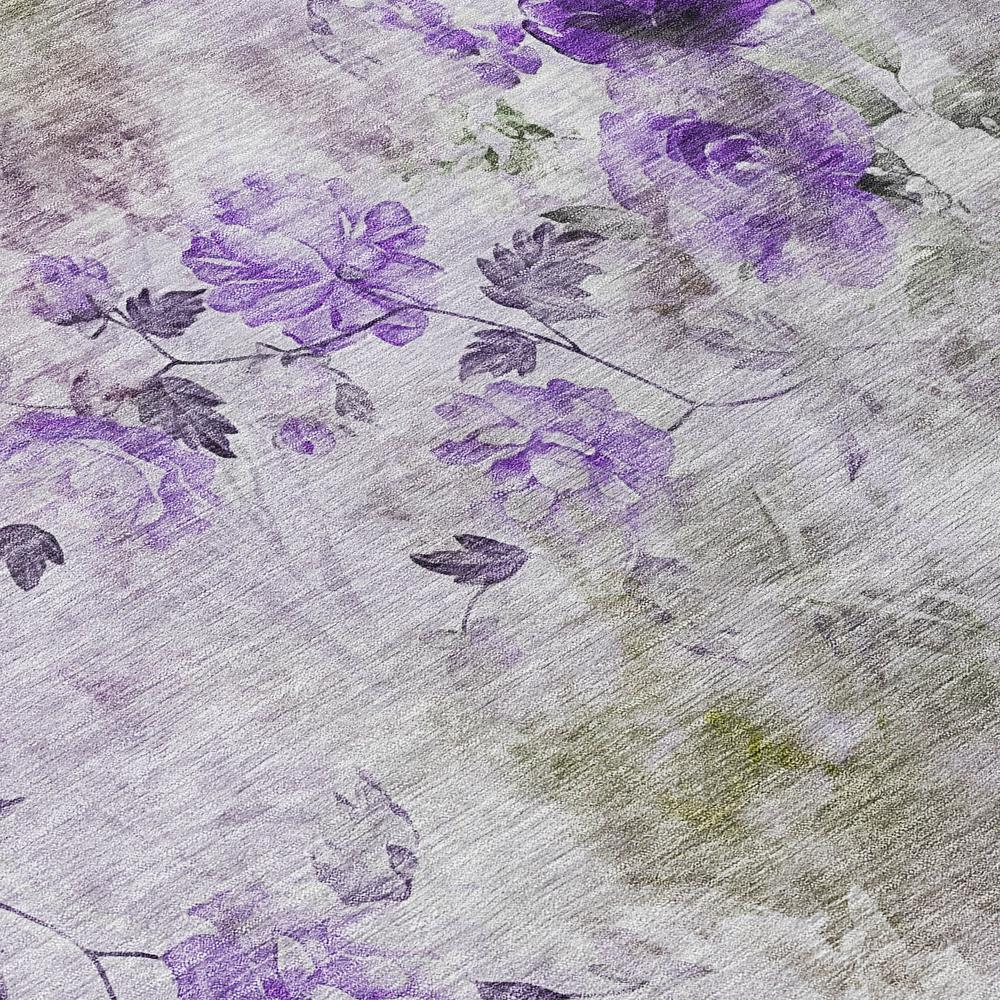 Start2Finish Chantille ACN724 purple 8x10 rug with intricate pattern, soft texture, and vibrant color for living room or bedroom decor.