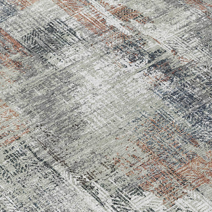 Start2Finish Chantille ACN725 brown 8x10 rug with intricate pattern, plush texture, and soft fibers for cozy living spaces.
