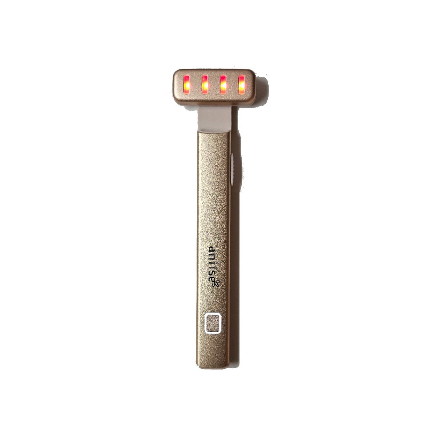 Start2Finish Face &amp; Eye Therapy Wand for beauty treatment, featuring a sleek handheld device with a rounded tip for skincare.