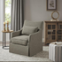 Start2Finish skirted swivel chair with cushioned seat, fabric upholstery, and a stylish design perfect for home or office decor.