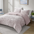 Crushed velvet sherpa reversible comforter set by Start2Finish with plush textures and cozy design in the image.