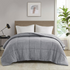 Start2Finish oversized down alternative comforter on a bed, showcasing its plush, cozy fabric and large, inviting design.
