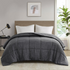 Start2Finish oversized down alternative comforter for bedding, plush white fabric with a cozy, thick, and inviting appearance.