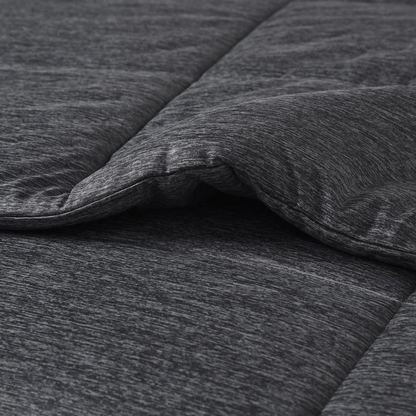 Start2Finish oversized down alternative comforter on a bed, showcasing plush, lightweight bedding for cozy sleep.