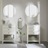 Start2Finish 8-piece cotton antimicrobial bath towel set with plush, white towels displayed folded and hanging.