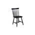 Set of 2 black Lyra side chairs by Start2Finish with sleek modern design and wooden legs, perfect for dining or living spaces.