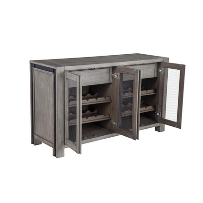 Start2Finish Fallon sideboard furniture with sleek wood finish, featuring multiple storage compartments and modern design.