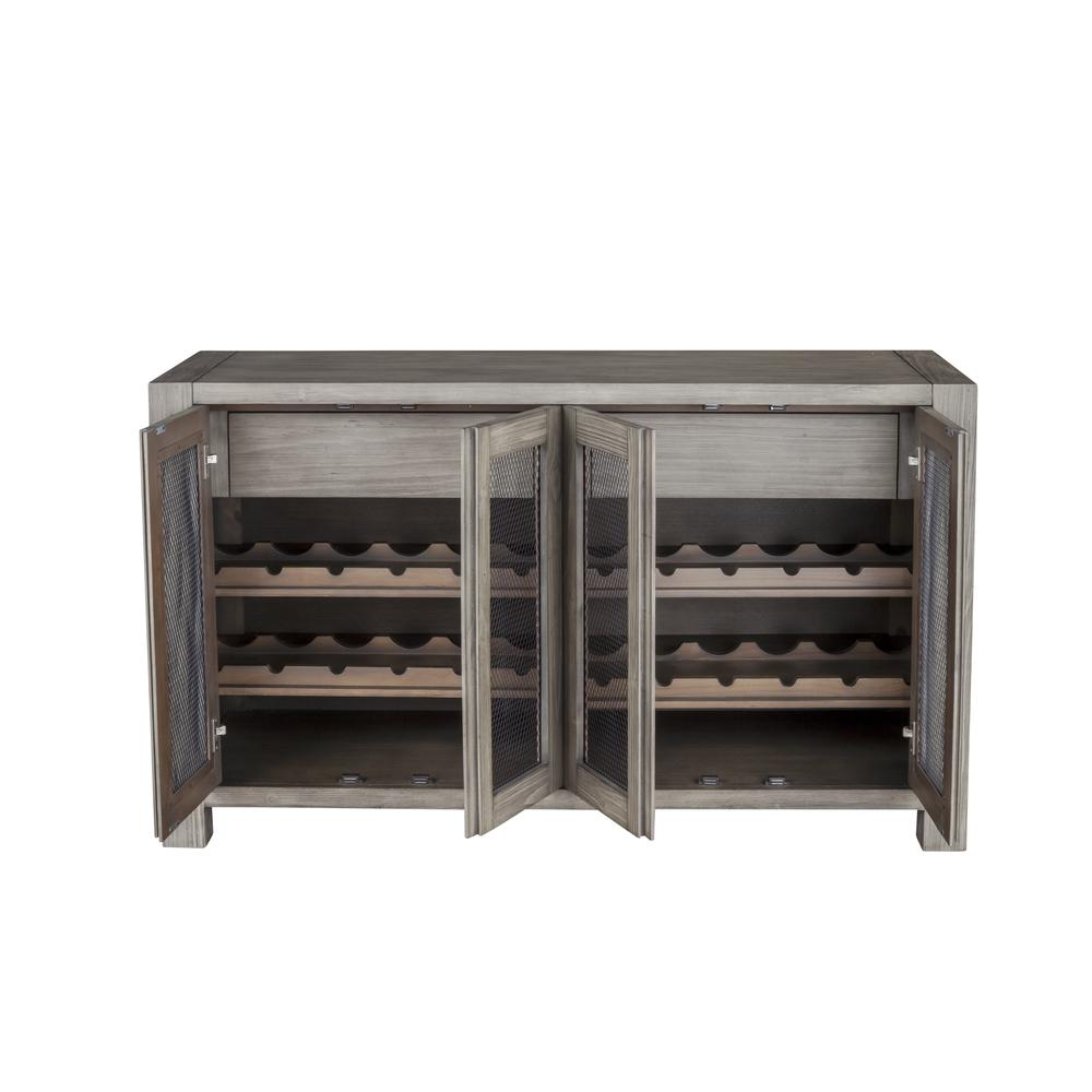 Start2Finish Fallon sideboard with sleek wooden finish, featuring multiple drawers and cabinet doors for stylish storage.