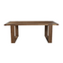 Start2Finish Ayala Dining Table with wooden top and metal legs, shown in a modern dining room setting.