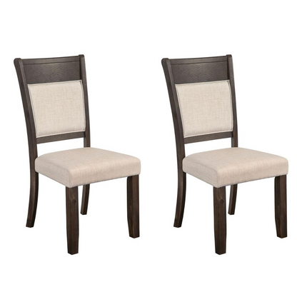 Start2Finish Brayden set of 2 side chairs with wooden seats and metal legs, modern design for dining or living spaces.