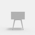 Flynn Small Nightstand in white from Start2Finish, modern furniture with a compact design and clean lines, ideal for bedroom storage.