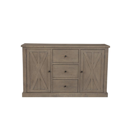 Start2Finish Arlo sideboard furniture with sleek wood finish, showcasing storage compartments and modern design.