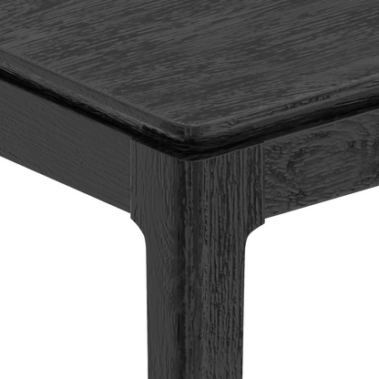 Start2Finish Cove Rectangular Dining Table in vintage black with sturdy wooden legs and a smooth tabletop for dining space.