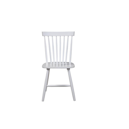 Set of 2 white Lyra side chairs by Start2Finish, featuring sleek modern furniture design and comfortable seating.