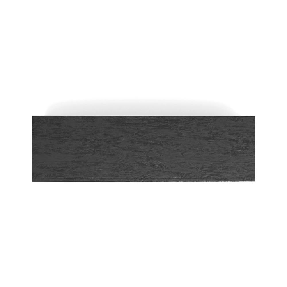 Start2Finish Cove Server in vintage black showing sleek wood finish and modern design, perfect for stylish storage.