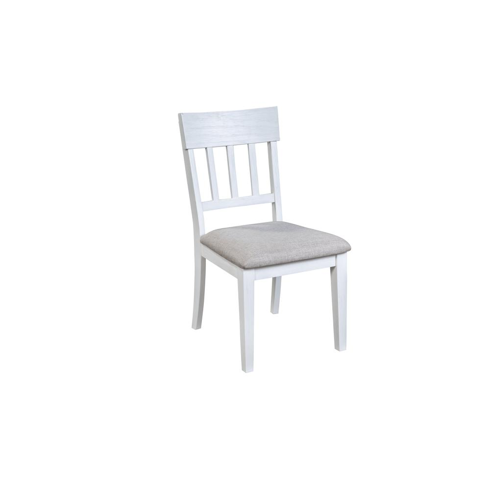 Set of 2 white Donham side chairs by Start2Finish, featuring modern design with sleek frames and comfortable seats.