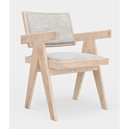 Pair of Raquel Side Chairs by Start2Finish, set of 2, featuring modern design with wooden frames and upholstered seats.