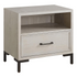 Start2Finish Bradley Nightstand with drawer and open shelf, dark wood finish, modern bedroom furniture for bedside storage.