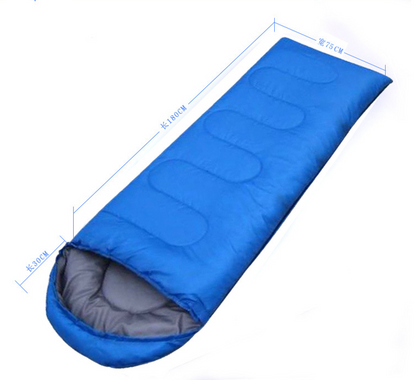 Maroon Asteria envelope camping sleeping bag in cotton for adults, shown open with cozy interior and outdoor camping background.