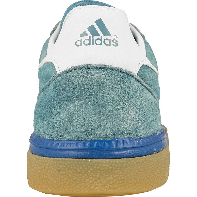 Adidas Handball Spezial M M18444 shoes in navy and white with textured suede and rubber sole, designed for sports performance