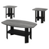 Start2Finish 3-piece coffee, end, and side table set for living rooms, featuring modern furniture with sleek wood finishes.