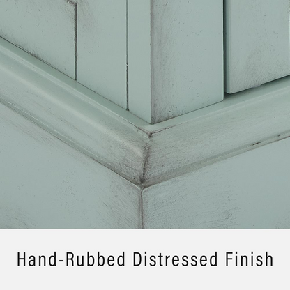 Start2Finish Holbrook glass door sideboard with wooden finish, featuring sleek glass panels and ample storage space.