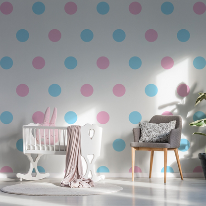 Gold circle wall vinyl decals for bedroom or kids room decor, black removable sticker with 40 round dot designs.