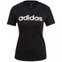 Start2Finish adidas Essentials Slim W GL0769 T-shirt in black, close-up of fitted women&