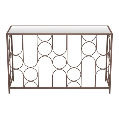 Start2Finish Convale console table in bronze with sleek design and sturdy construction, ideal for entryways or living rooms.