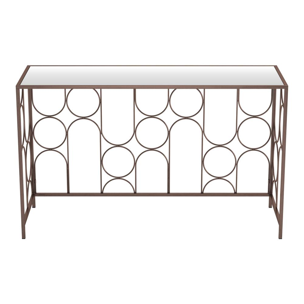 Start2Finish Convale bronze console table with sleek design and sturdy metal legs, ideal for entryways or living spaces.