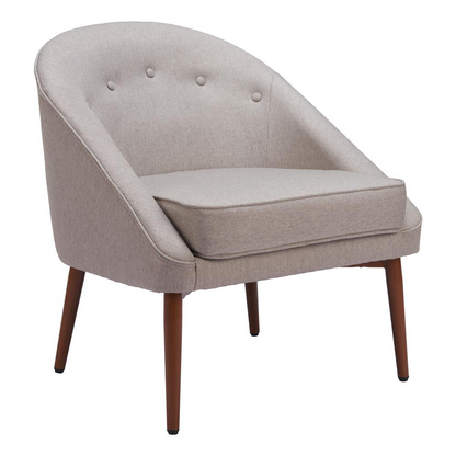 Gray Carter Accent Chair by Start2Finish featuring cushioned upholstery and modern design for stylish home seating.
