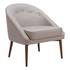 Gray Carter Accent Chair by Start2Finish featuring cushioned upholstery and modern design for stylish home seating.
