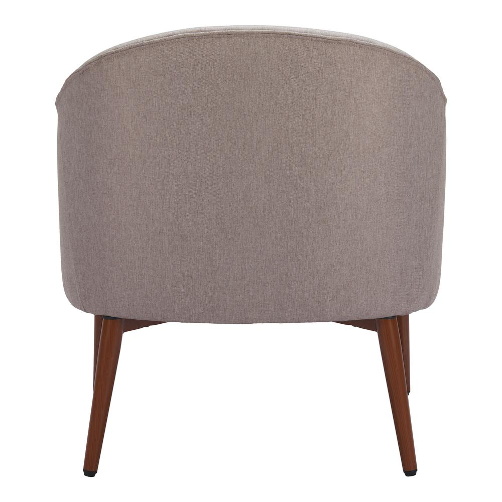 Gray Carter Accent Chair by Start2Finish, showcasing plush fabric upholstery and modern furniture design.