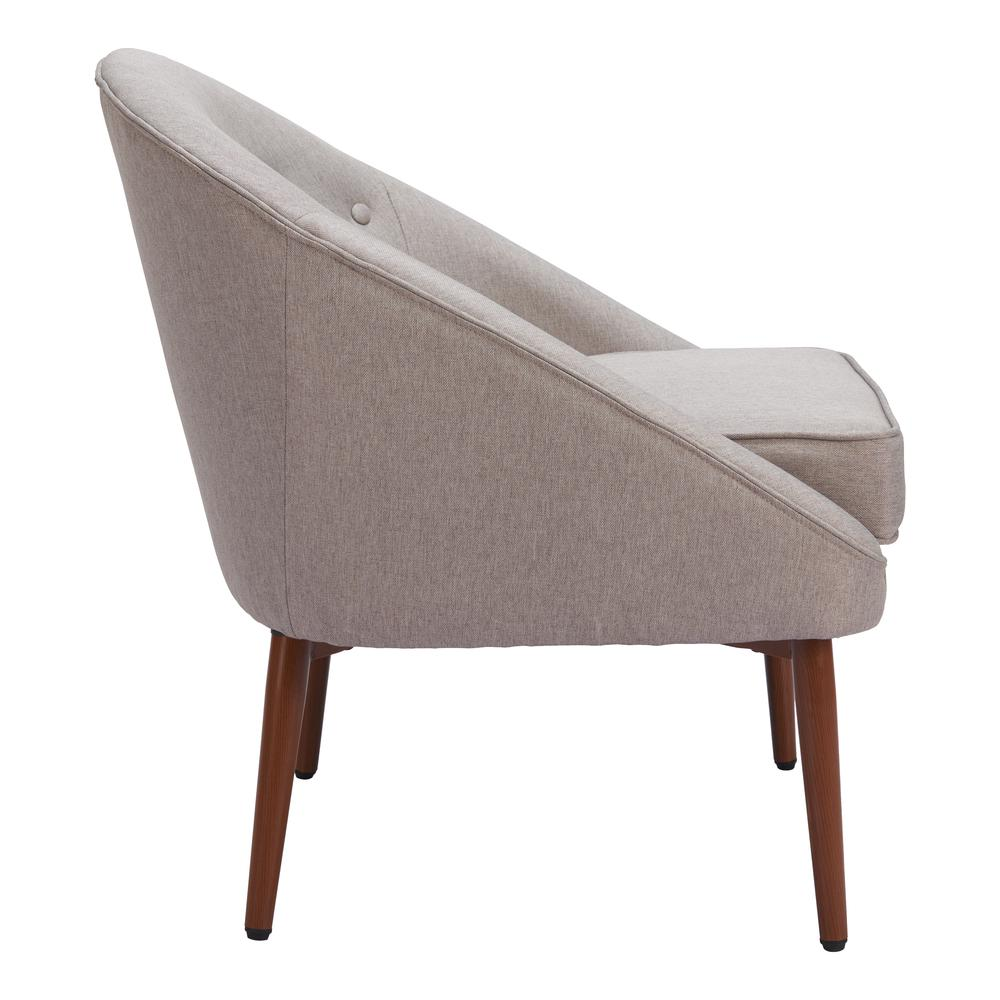 Gray Carter Accent Chair by Start2Finish featuring a cushioned seat and stylish armrests in a modern furniture design.