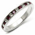 High-polished 925 sterling silver ring with a top grade crystal, from Turquoise Tiger jewelry collection.
