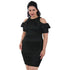 Curvy plus size short fashion dress by Scarlet Leek, stylish women&