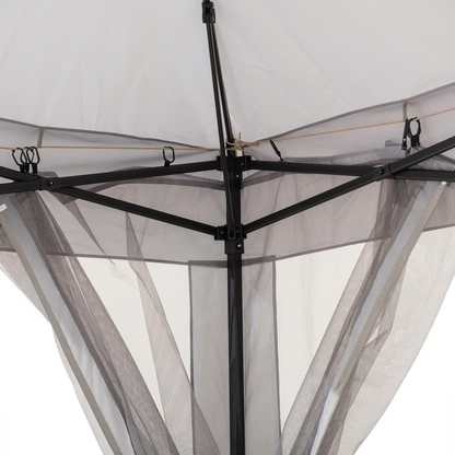 Gray 11 ft. x 11 ft. portable steel gazebo by Start2Finish with pop-up design and sturdy frame, ideal for outdoor shade and events.