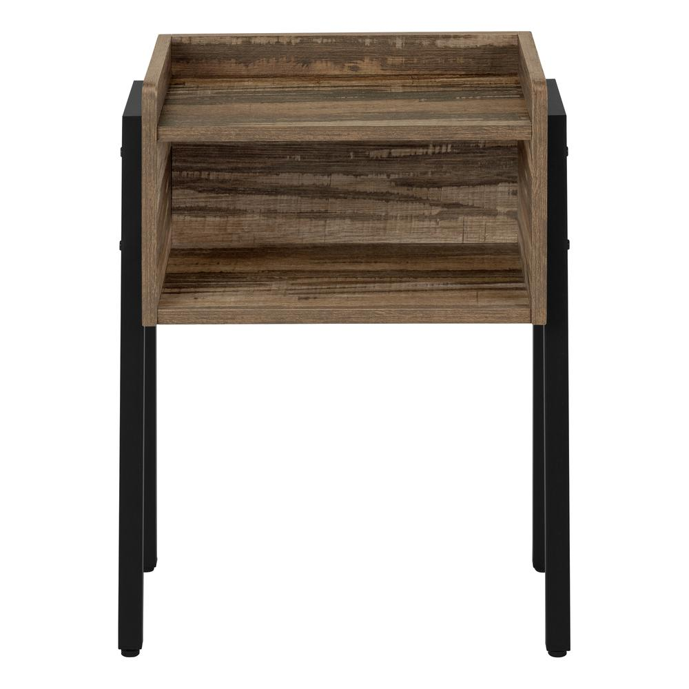 Start2Finish accent side table with lamp, ideal for living room or bedroom as a stylish end or nightstand.