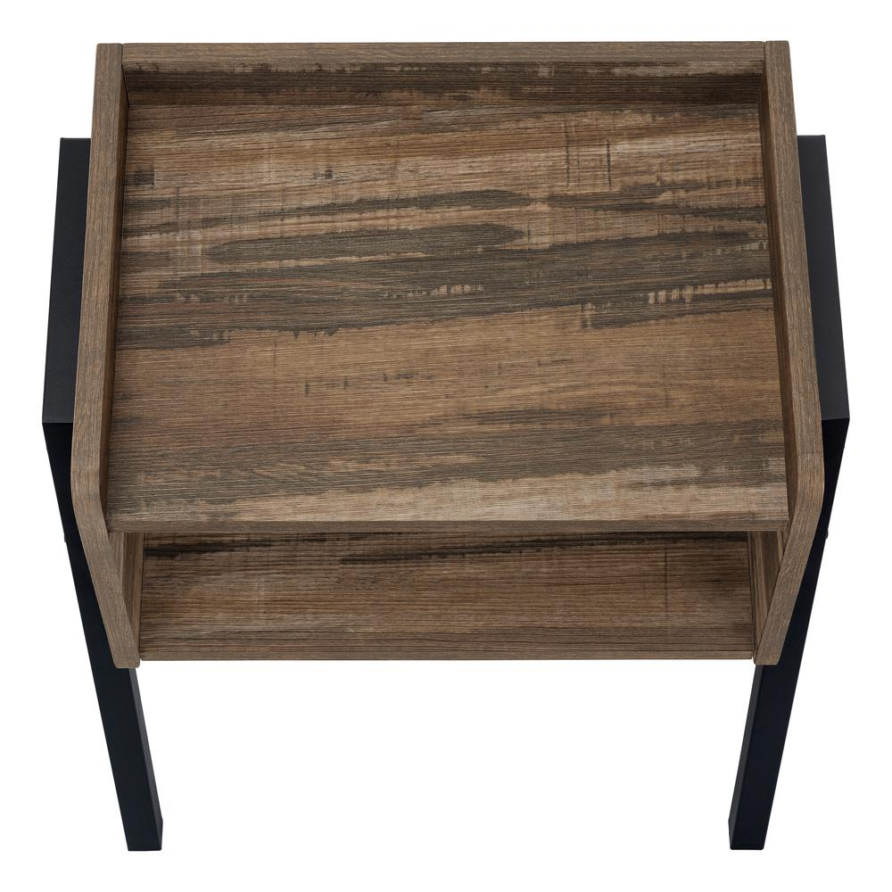 Start2Finish accent side table with lamp, ideal as end or nightstand in living room or bedroom, with a modern design.